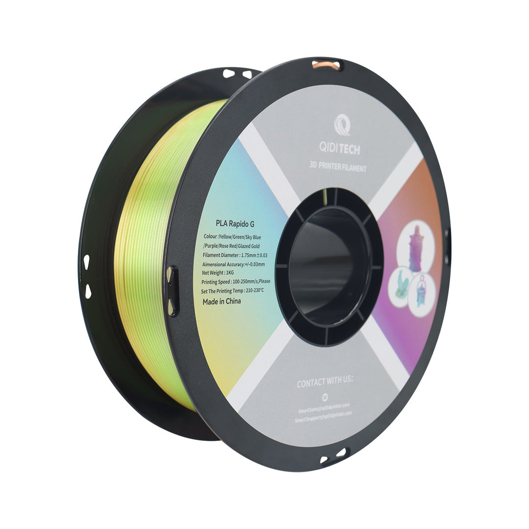 QIDI PLA Rapido Silk Filament Yellow/Green