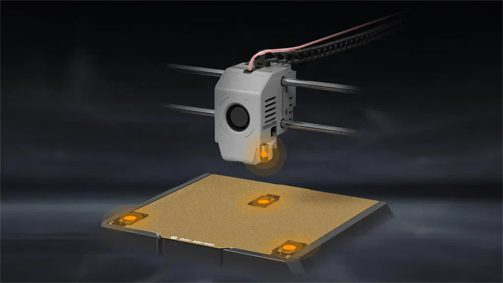 3Dプリントにおける自動ベッドレベリングガイド