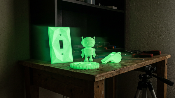 ノズルを傷めずに蓄光フィラメントを印刷するコツ