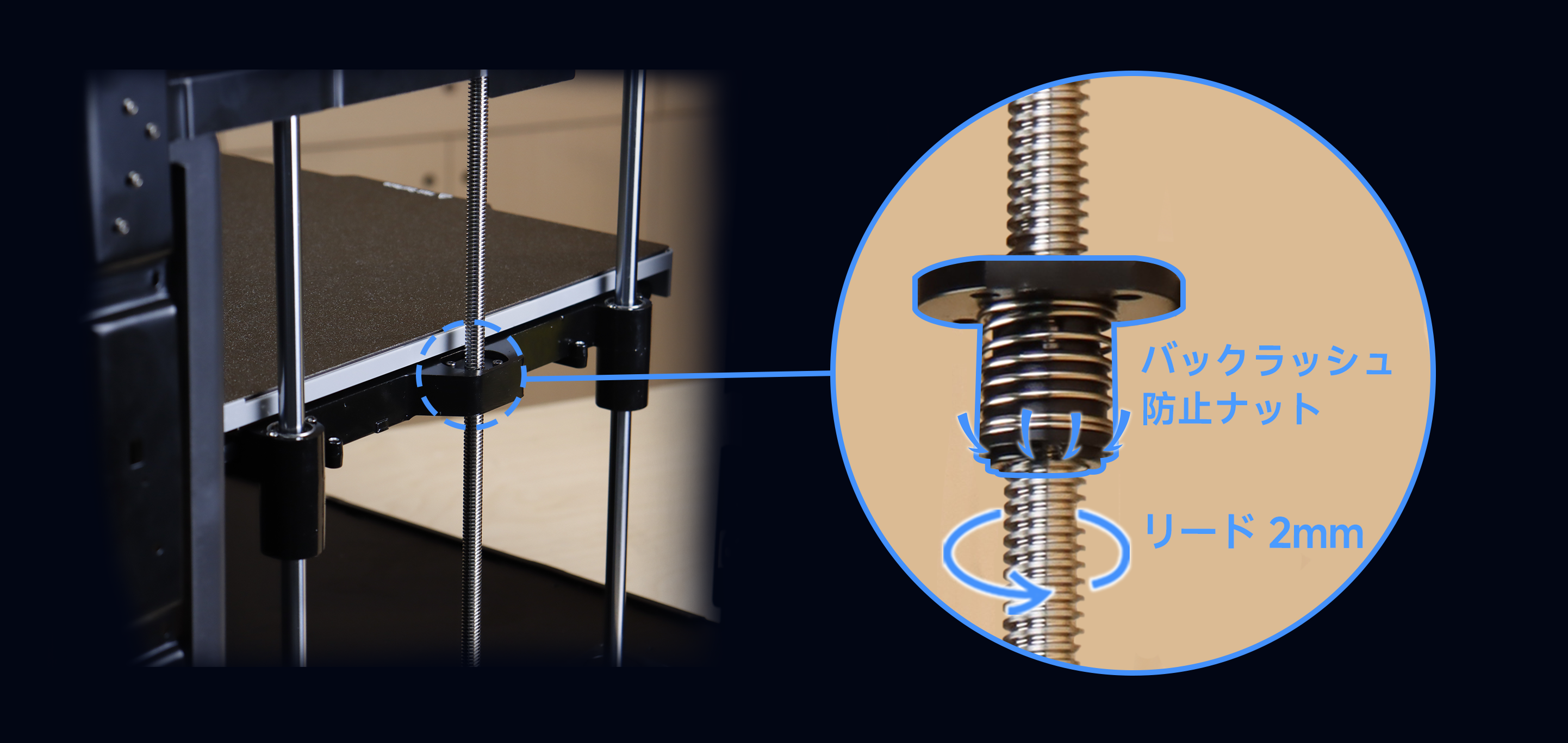 <p>振動なし、リップルなし</p>