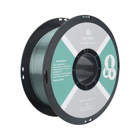 ABS Rapido Metal フィラメント - JP / 1kg / Midnight Green HEX Code #40746D