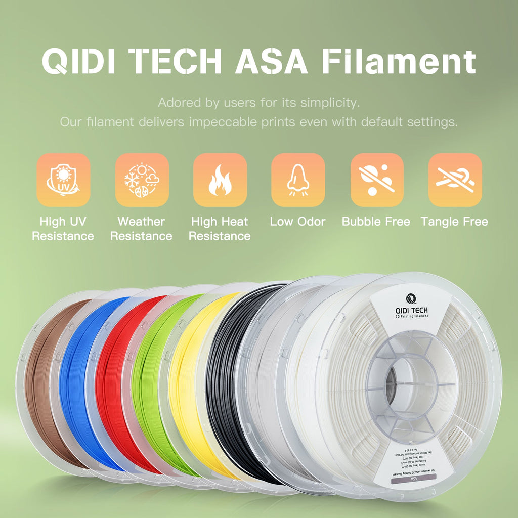 ASAフィラメント | 耐UV性 屋外3Dフィラメント – QIDI JP Store